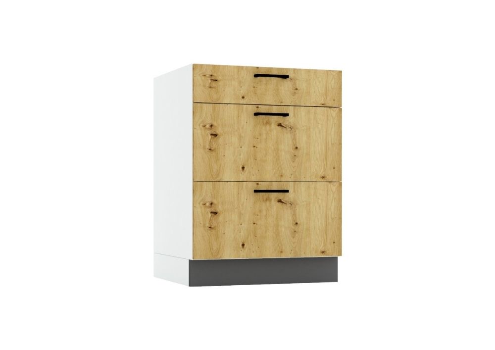 Unterschrank D60S3 - CLARA - Perfekt kombinierbar mit jedem Küchenstil - ROYAL24_MARKT