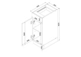 Unterschrank D30S1 P/L - ELENA - Platzsparend und funktionell gestaltet - ROYAL24_MARKT