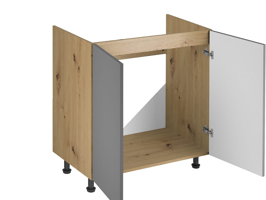 Küchenzeile - Langen - Grau-Artisan Eiche - K21-G200 cm. - ROYAL24_MARKT