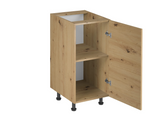 Nexa Küchenzeile KÜ-LN-001 – Modernes Design in Woodline mit maximalem Stauraum