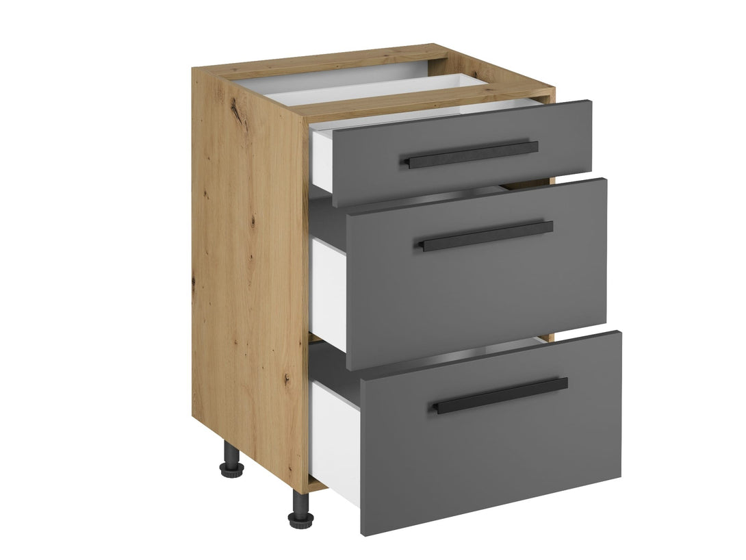 Küchenzeile K109-G360 - Langen Grau - Alles Wichtige auf einen Blick - ROYAL24_MARKT