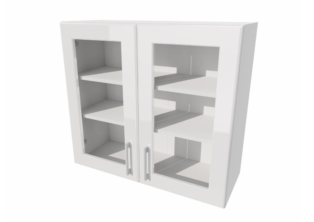 Glashängeschrank WS80 - NATALIA - Offene Optik für moderne Küchen - ROYAL24_MARKT