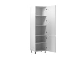 Hochschrank 60 cm - Velmora D60R P/L Grau/Hochglanz
