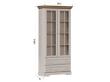 Castello Elegante Vitrine mit Glastüren im Landhausstil