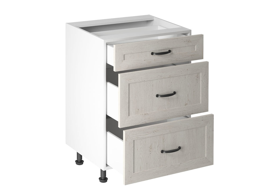 Küchenzeile Mit Insel - Royal - Nordische Kiefer - K28-G340 cm - ROYAL24_MARKT