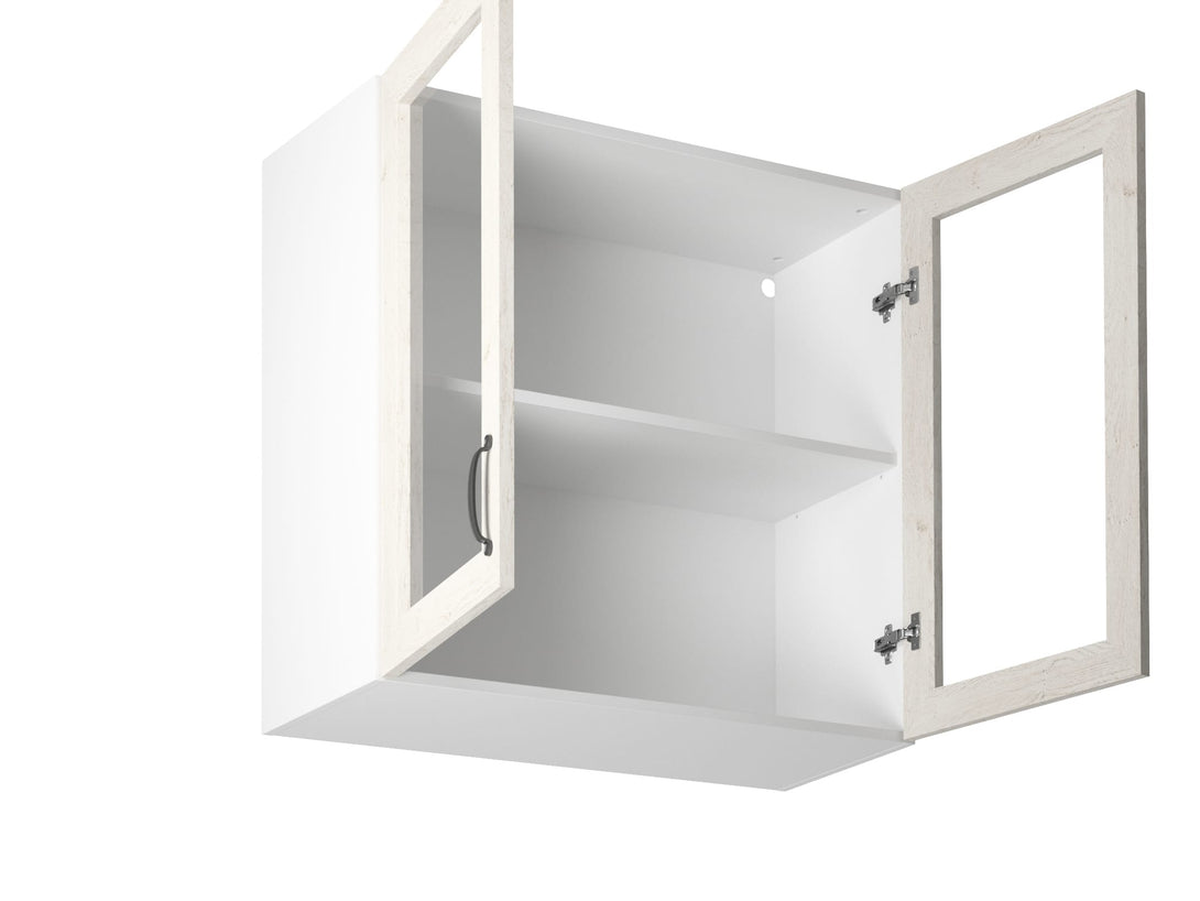Glashängeschrank G80S - Royal - Hochwertiger Hängeschrank mit Glastüren. - ROYAL24_MARKT