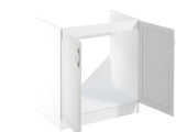 Spülenschrank D80Z – Sycylia Weiß – Funktionalität und Stil für Ihre Küche.