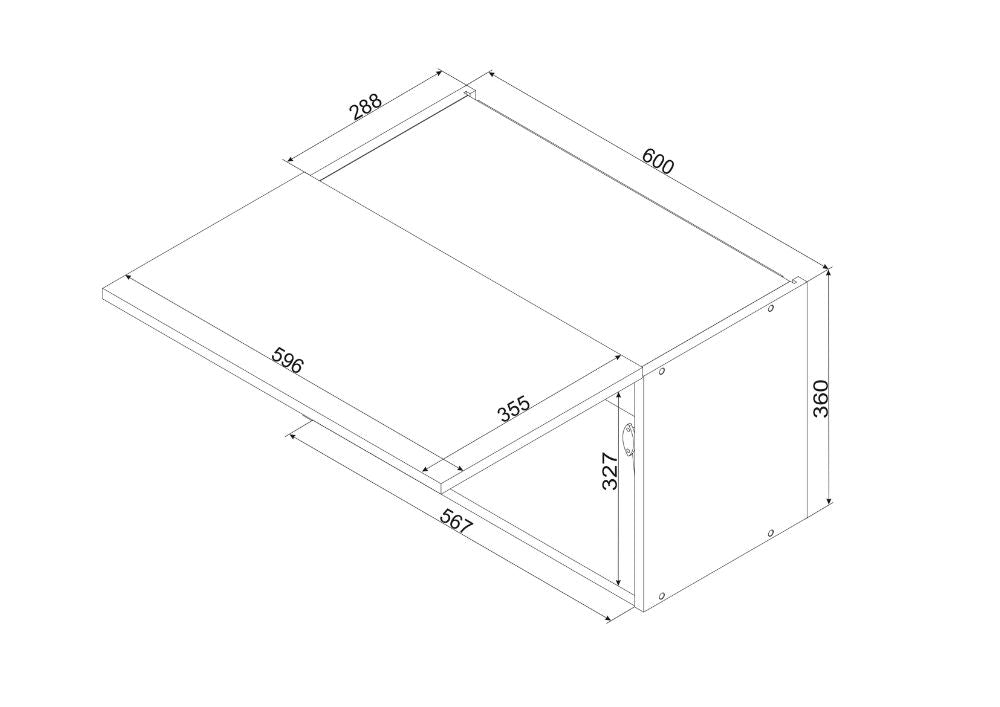 Hängeschrank W60OKGR - SONJA - Kompaktes Design mit viel Stauraum - ROYAL24_MARKT