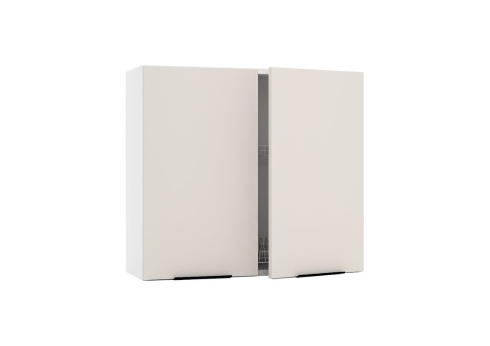 Hängeschrank mit Geschirrtrockner W80SU - SONJA - Leichte Montage, starke Funktionalität - ROYAL24_MARKT