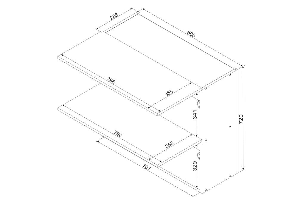 Hängeschrank W80GRF2 - VITA - Funktion trifft auf zeitlose Eleganz - ROYAL24_MARKT