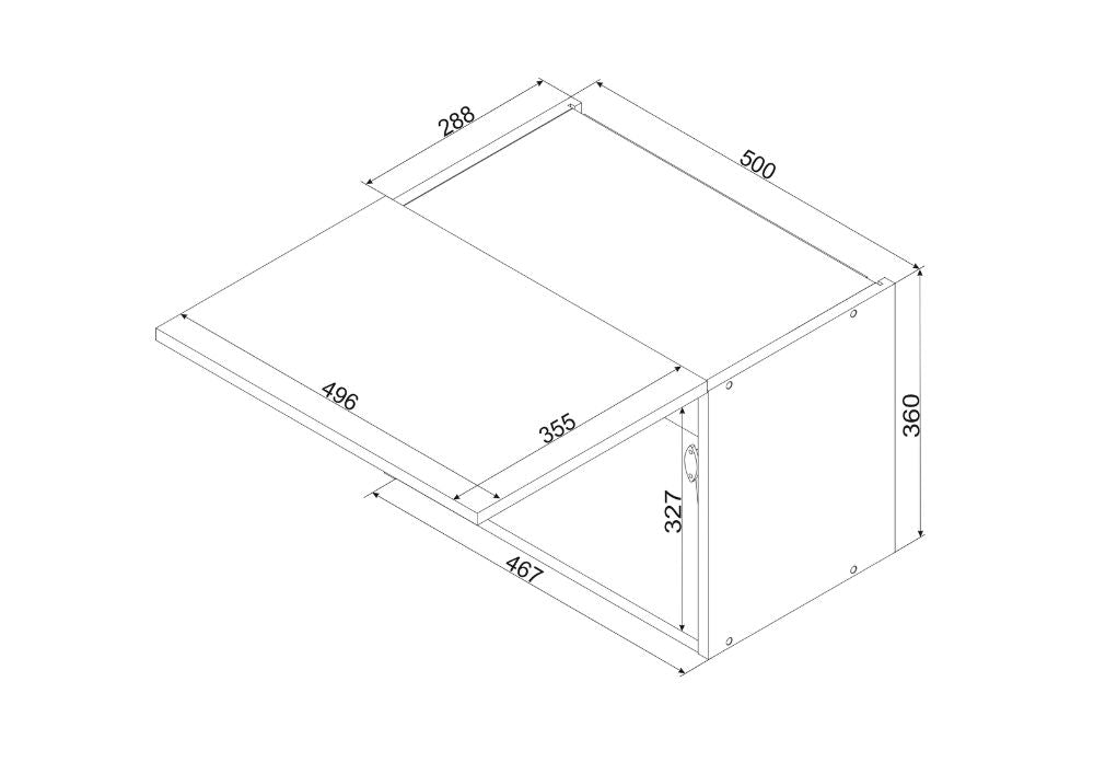 Hängeschrank W50OKGR - VITA - Kompakt & Hochglanz - ROYAL24_MARKT