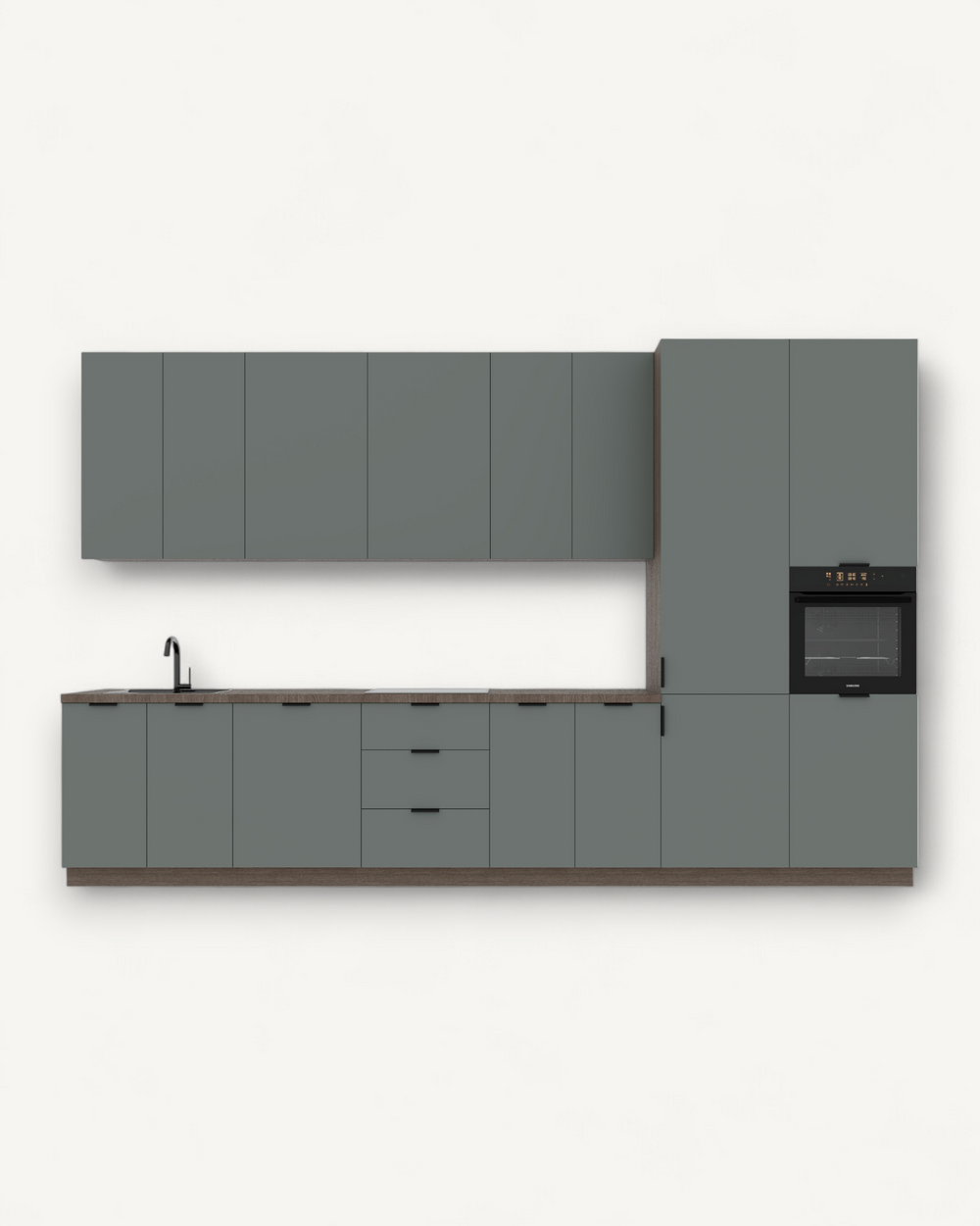 Küchenzeile K87-G400 R – Sorento – Harmonische Kombination aus Stil und Funktion