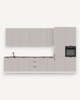 Küchenzeile - Sorento - K58-G400 R - ROYAL24_MARKT