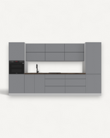 Küchenzeile - Aspen Grau - K47-G360 - ROYAL24_MARKT