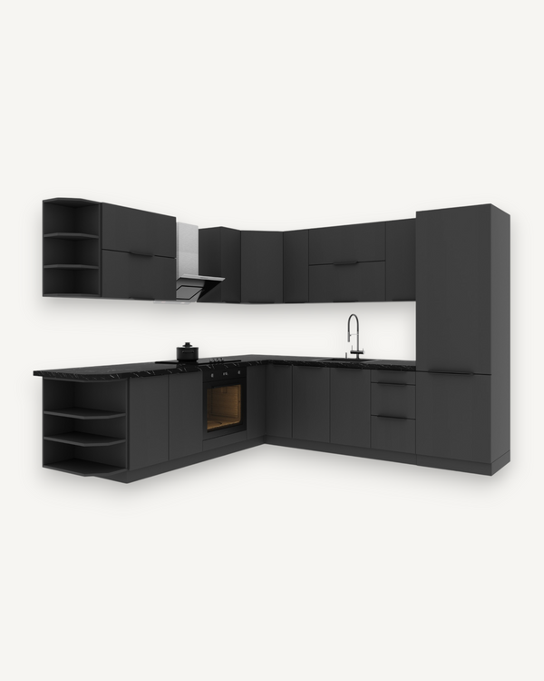 Winkelküche K75-G260 -  SIENA - Kompakte Form, maximale Funktionalität