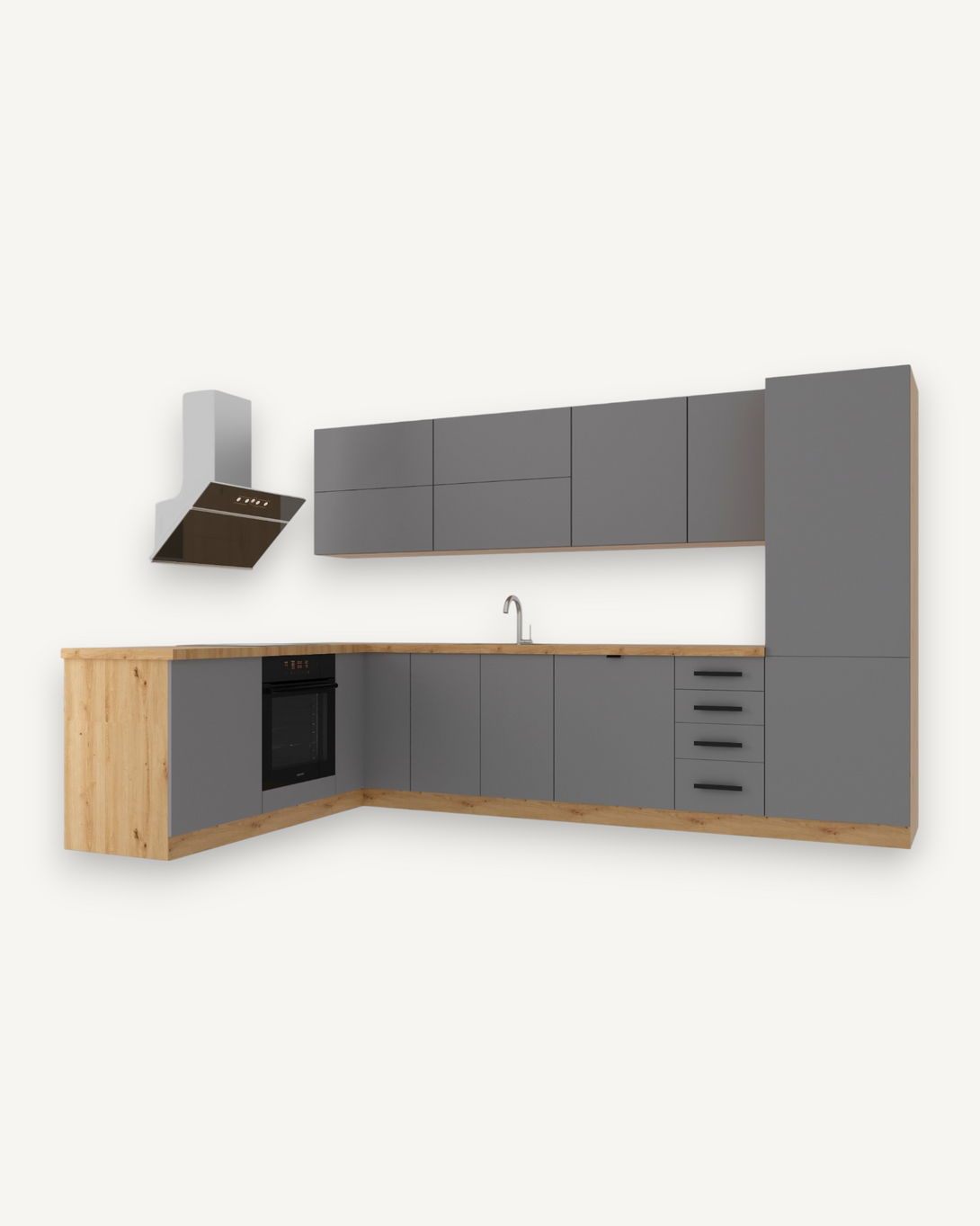 Winkelküche - Langen Beige - K53-G330 - ROYAL24_MARKT