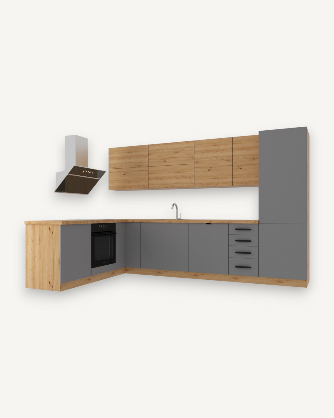 Winkelküche - Langen Beige Artisan - K53-G330 - ROYAL24_MARKT