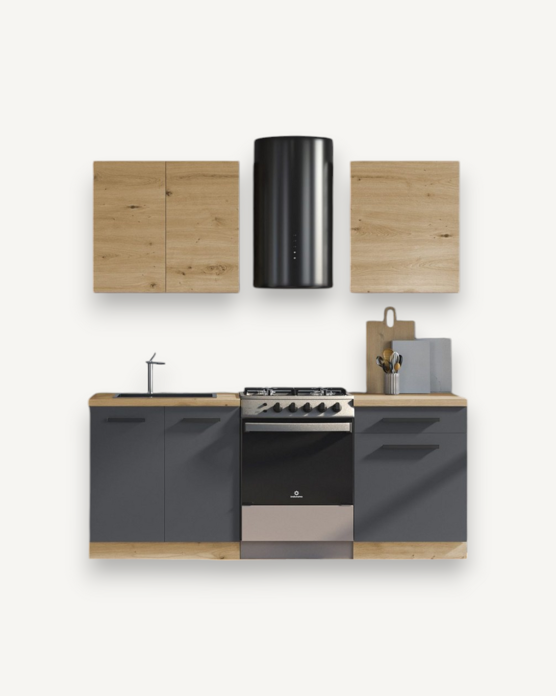 Küchenzeile - Langen -  K14-G140 - ROYAL24_MARKT