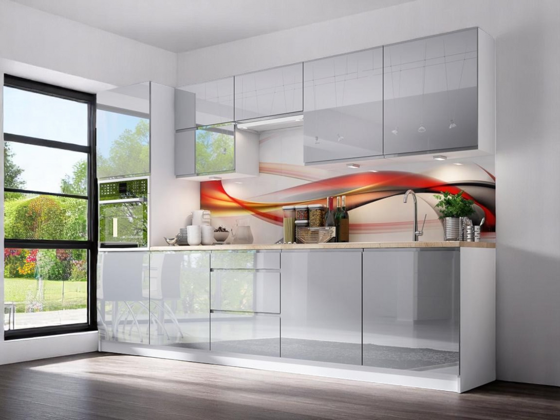 Küchenzeile K56-G300 - Aspen Grau - Hoher Standard mit modernem Design - ROYAL24_MARKT