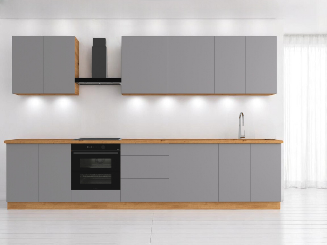 Küchenzeile K89 - G340 - Langen Beige -  Strapazierfähig mit modernem Flair - ROYAL24_MARKT