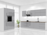 Küchenzeile K74-G440 - Aspen Grau - Strapazierfähig mit modernem Flair - ROYAL24_MARKT