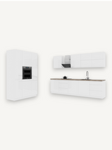 Küchenzeile K74-G440 - Aspen Weiß - Balance zwischen Modernität und Funktion - ROYAL24_MARKT