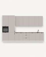 Küchenzeile K58-G400 L - Innovative Details für mehr Küchenkomfort - ROYAL24_MARKT
