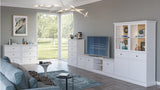 Livento Elegante Vitrine mit Glastüren und 4 Einlegeböden – Stilvoll und Hochwertig