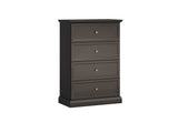 Livento Hochkommode Elegant Stilvoll Modern mit 4 Schubladen