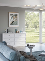 Livento Kommode 6 Schubladen Elegant Stilvoll Geräumig – Klassisches Design mit Metallgriffen