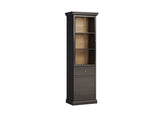 Livento Stilvolle Vitrine mit Glastür und Schublade – Hochwertig & Elegant