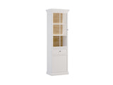 Livento Stilvolle Vitrine mit Glastür und Schublade – Hochwertig & Elegant