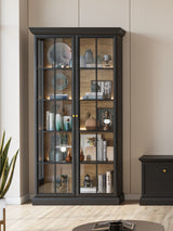 Livento Elegante Vitrine mit Glastüren und 4 Einlegeböden – Stilvoll und Hochwertig