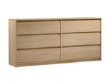 Mariva Kommode Elegant Modern Stilvoll Geräumig 6 Schubladen Cremona Eiche