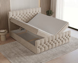 Boxbett - Bett 12 - Manila - Modernes Polsterbett mit Bettkasten