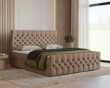Boxbett – Bett 12 – Manila – Modernes Polsterbett mit Bettkasten