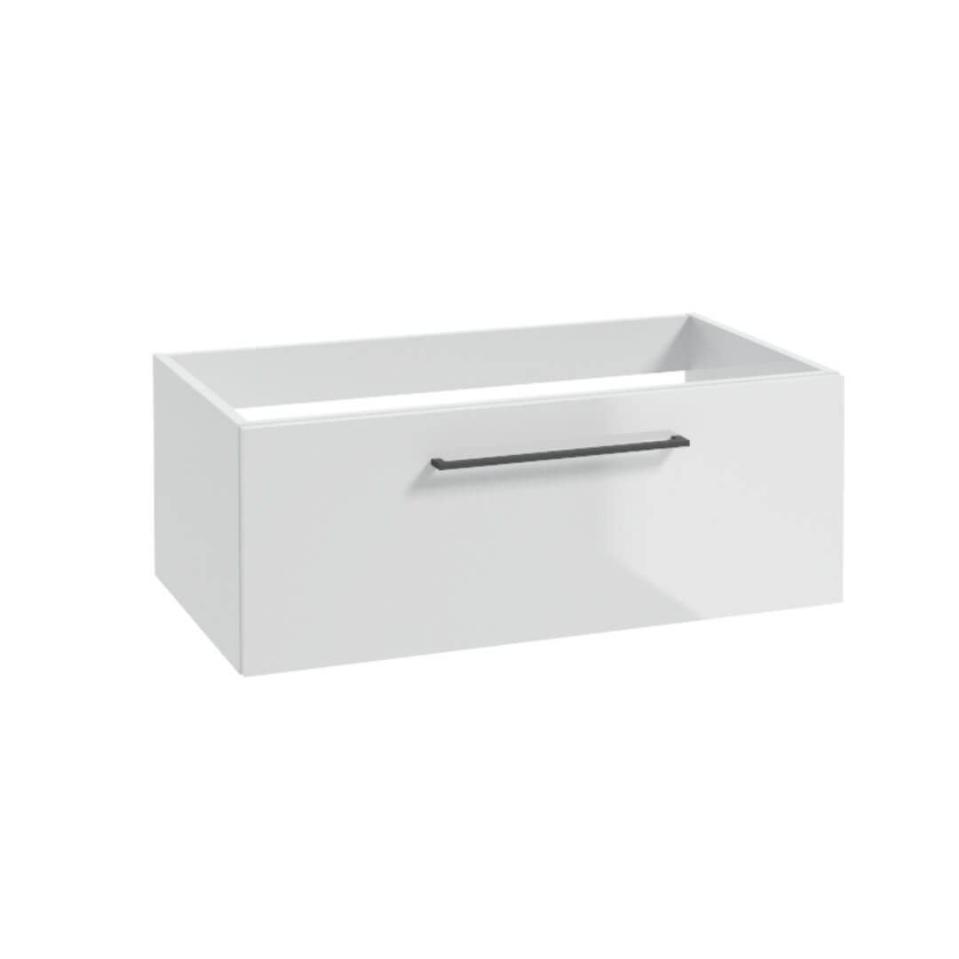 Waschbeckenunterschrank - METRO SYSTEM D80 - Weiß Hochglanz - ROYAL24_MARKT
