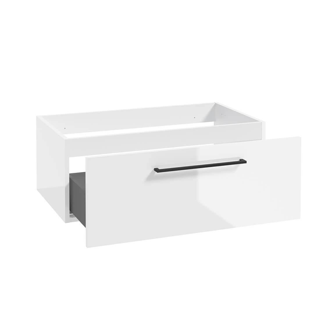 Waschbeckenunterschrank - METRO SYSTEM D80 - Weiß Hochglanz - ROYAL24_MARKT