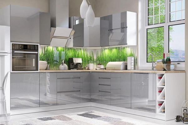 Winkelküche - L-Form Aspen - Weiß Oder Grau - K25-G250×270 cm. - ROYAL24_MARKT