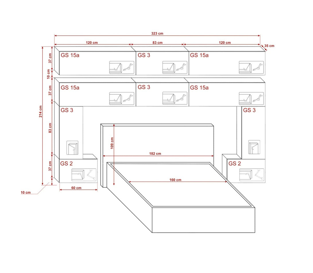 Schlafzimmer-Set - Erleben Sie die Schönheit und Praktikabilität jedes Stücks - Panama 5