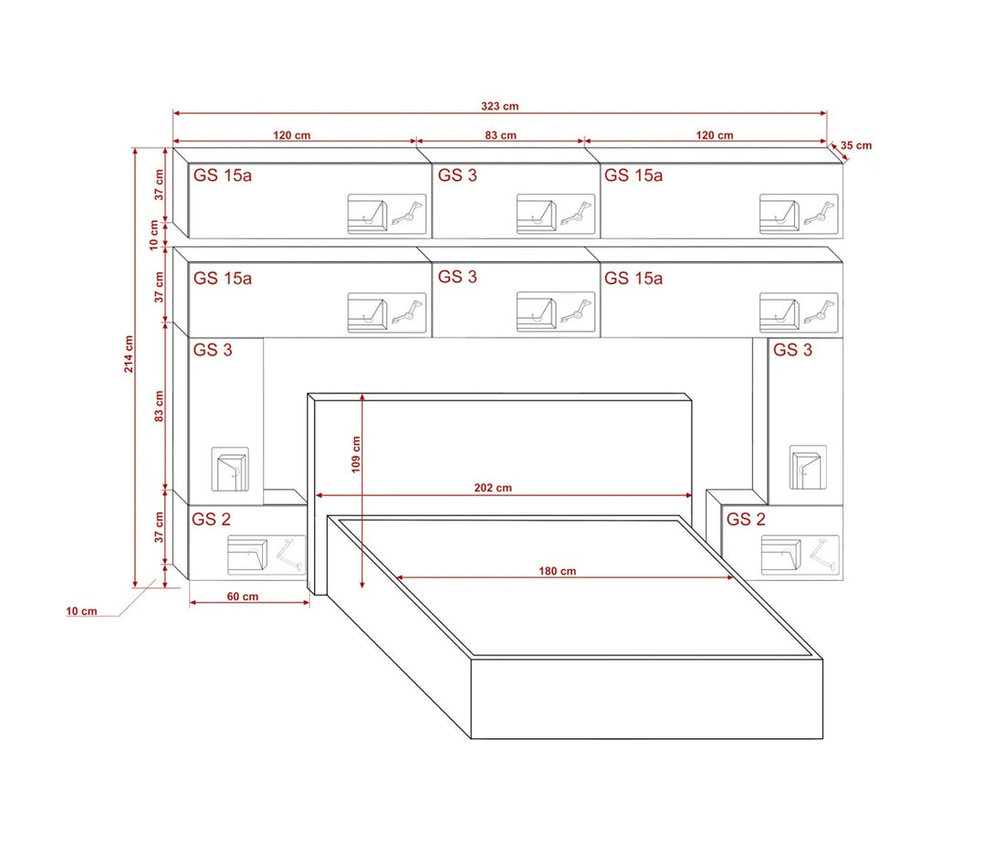 Schlafzimmer-Set - Erleben Sie die Schönheit und Praktikabilität jedes Stücks - Panama 5