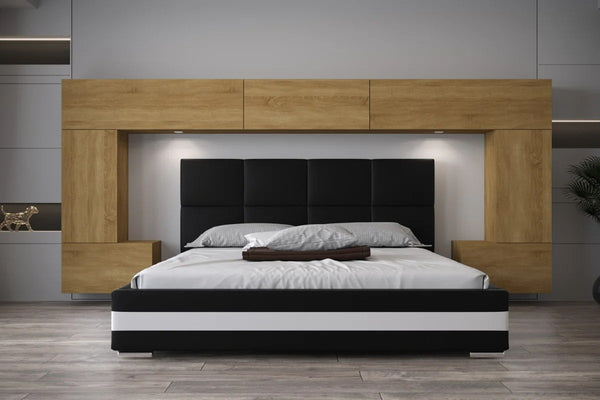 Schlafzimmer-Set - Bett mit Panama Schränken Panama 6. - ROYAL24_MARKT