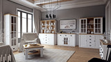 Portivo Nachttisch Stilvoller im modernen Landhausstil mit Schublade und offenem Fach