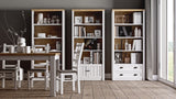 Portivo Nachttisch Stilvoller im modernen Landhausstil mit Schublade und offenem Fach