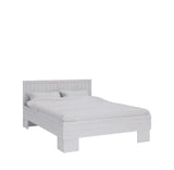 Portivo Stilvolles Doppelbett 160x200 cm im Landhausstil mit Kopfteil