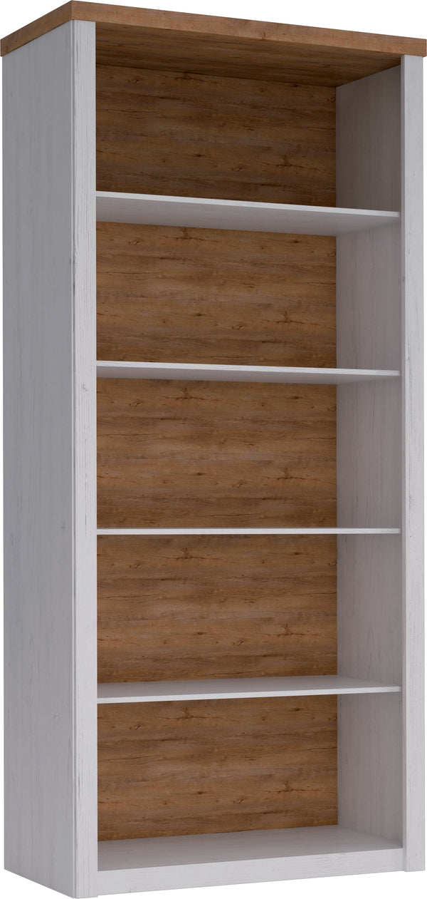 Stilvolles Portivo Regal im Landhausstil – elegantes Bücherregal mit 4 offenen Fächern
