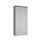 Portivo Kleiderschrank 2-türig – Eleganter, kompakter Garderobenschrank mit Kleiderstange im skandinavischen Design