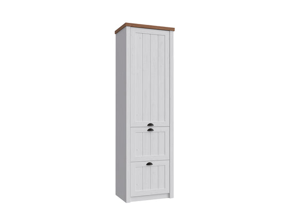 Portivo Kleiderschrank mit Kleiderstange und 2 Schubladen – Stilvoller, funktionaler Schrank im skandinavischen Design