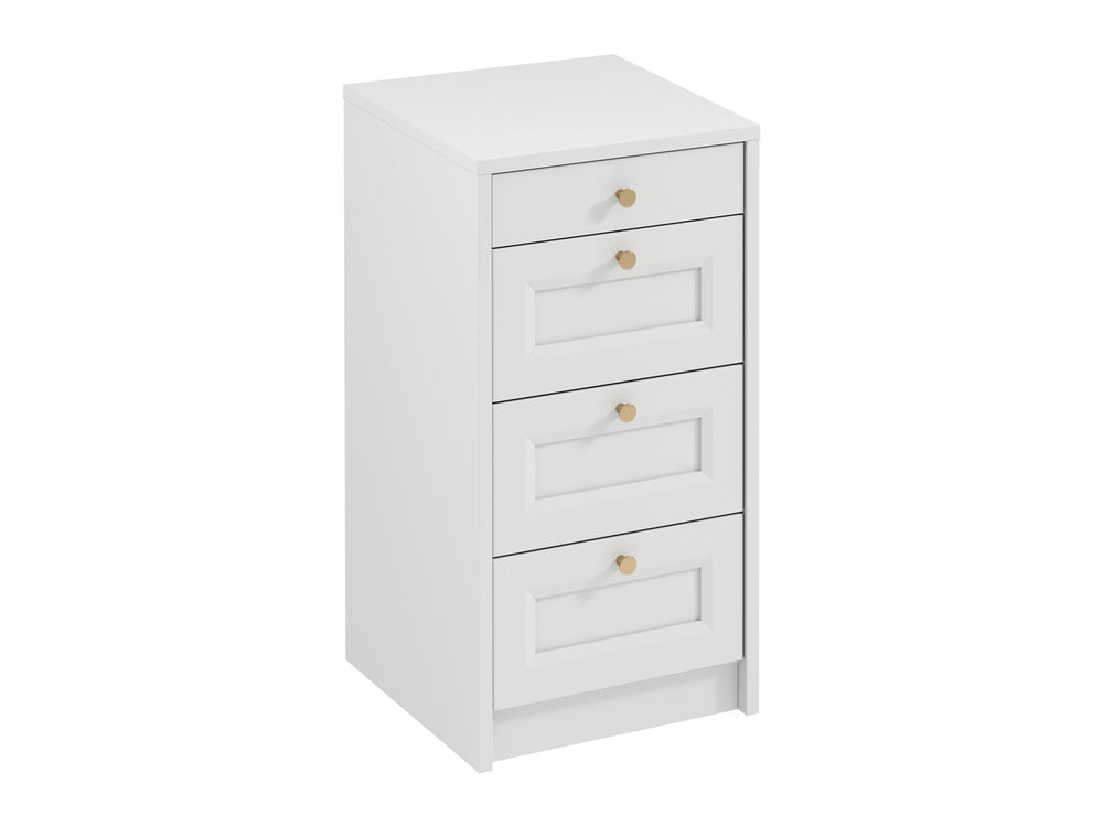 Rosello Stilvolle Schmale Kommode mit 4 Schubladen – Elegant und Platzsparend