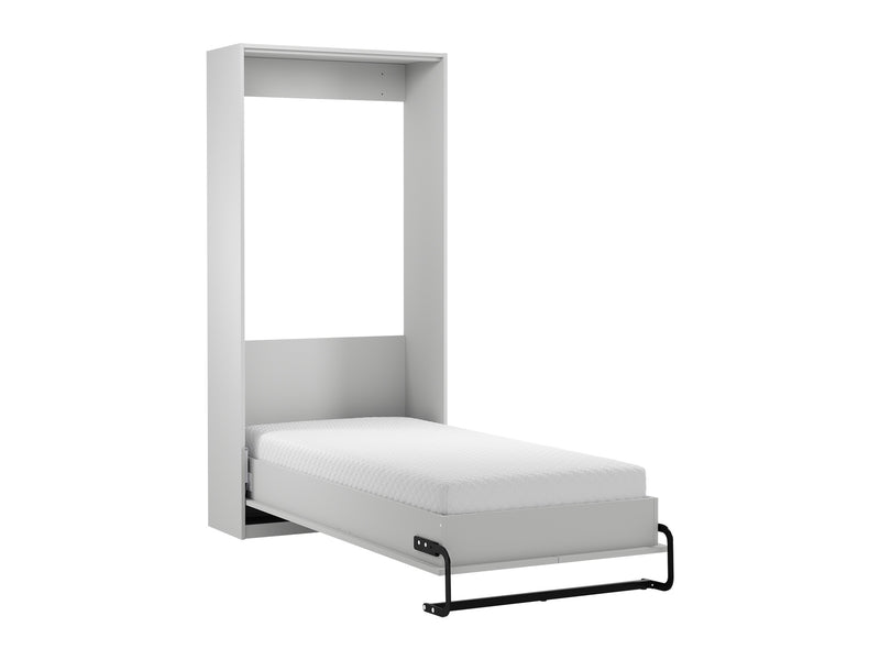 Rosello Modernes Schrankbett 90 × 200 cm – Platzsparend und Stilvoll in Weiß